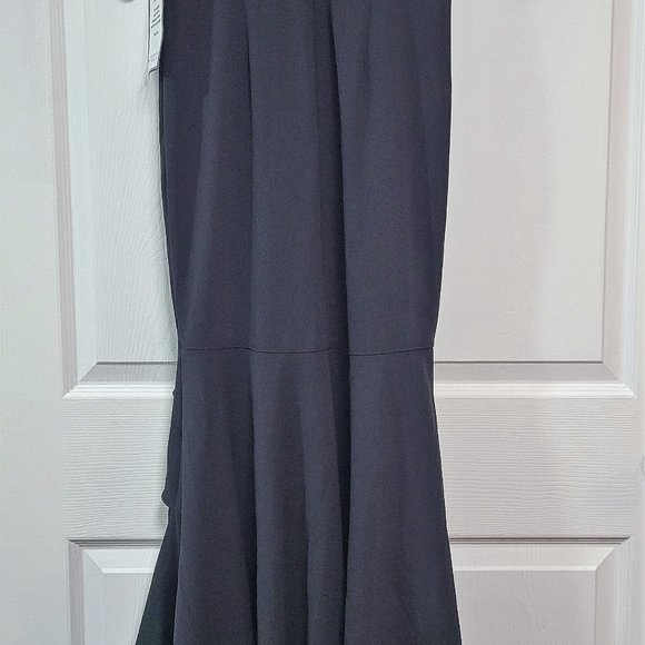 XSCAPE High-Low Ruffled V-Neck Flounce Dress Gown/ - Picture 11 of 11